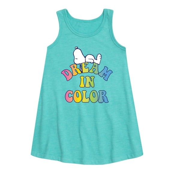 Peanuts - Dream In Color - Toddler & Youth Girls A-line Dress