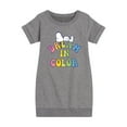 thumbnail image 1 of Peanuts - Dream In Color - Toddler & Youth Girls Fleece Dress, 1 of 1