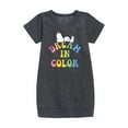 thumbnail image 1 of Peanuts - Dream In Color - Toddler & Youth Girls Fleece Dress, 1 of 5