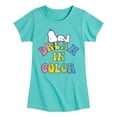 thumbnail image 1 of Peanuts - Dream In Color - Toddler & Youth Girls Short Sleeve Graphic T-Shirt, 1 of 6
