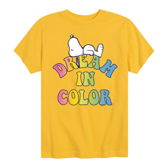 Peanuts - Dream In Color - Toddler & Youth Short Sleeve Graphic T-Shirt