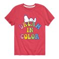 thumbnail image 1 of Peanuts - Dream In Color - Toddler & Youth Short Sleeve Graphic T-Shirt, 1 of 6