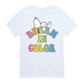 thumbnail image 1 of Peanuts - Dream In Color - Toddler & Youth Short Sleeve Graphic T-Shirt, 1 of 6