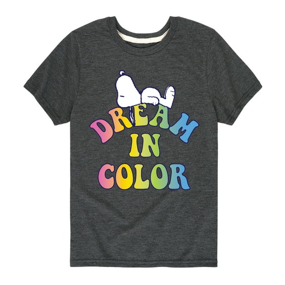 Peanuts - Dream In Color - Toddler & Youth Short Sleeve Graphic T-Shirt