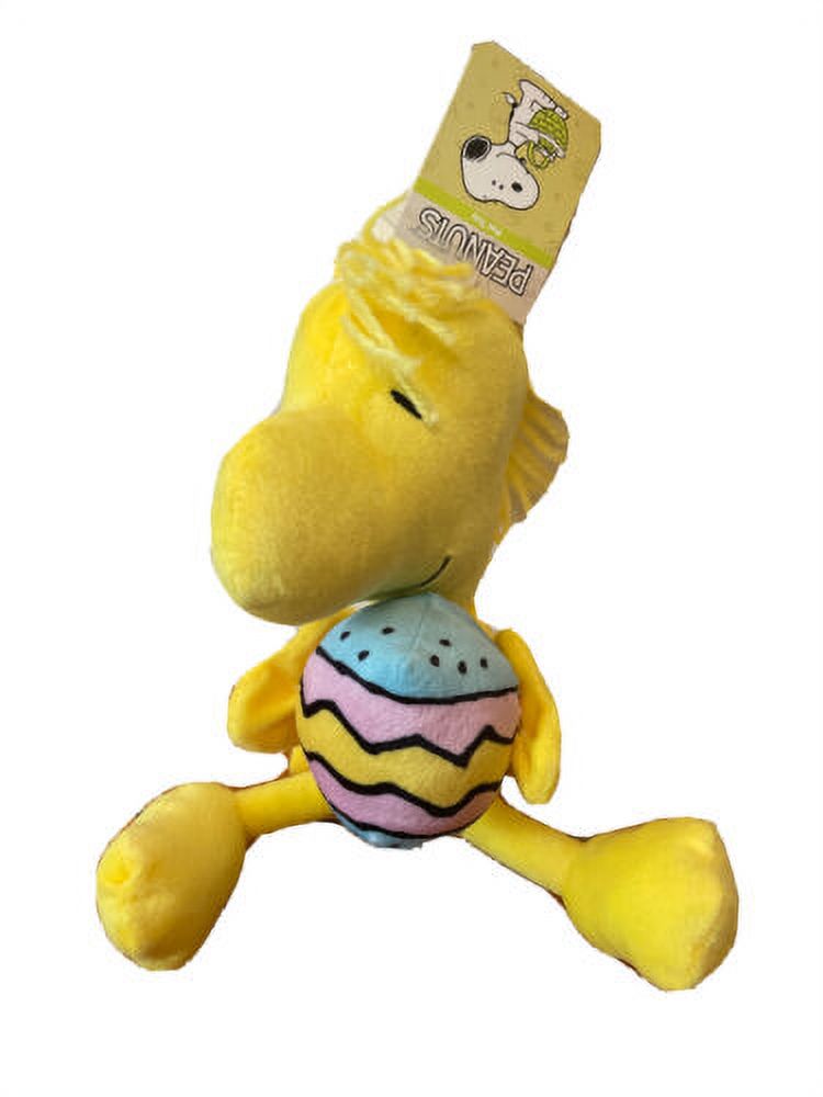 Peanuts Easter 9’’ Woodstock Easter Egg Squeaky Plush Dog Toy
