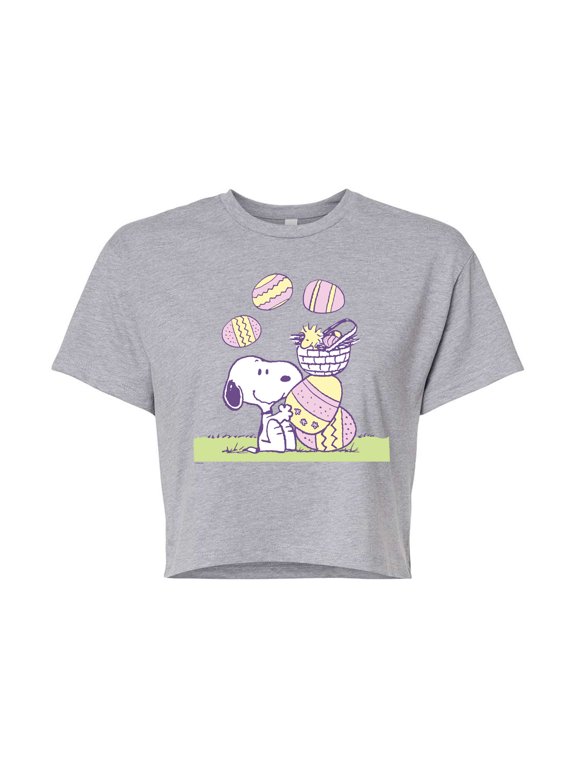 - Easter Comic Panel - Juniors Cropped Graphic T-Shirt