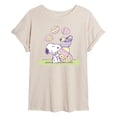 thumbnail image 1 of Peanuts - Easter Comic Panel - Juniors Oversized Graphic T-Shirt, 1 of 5