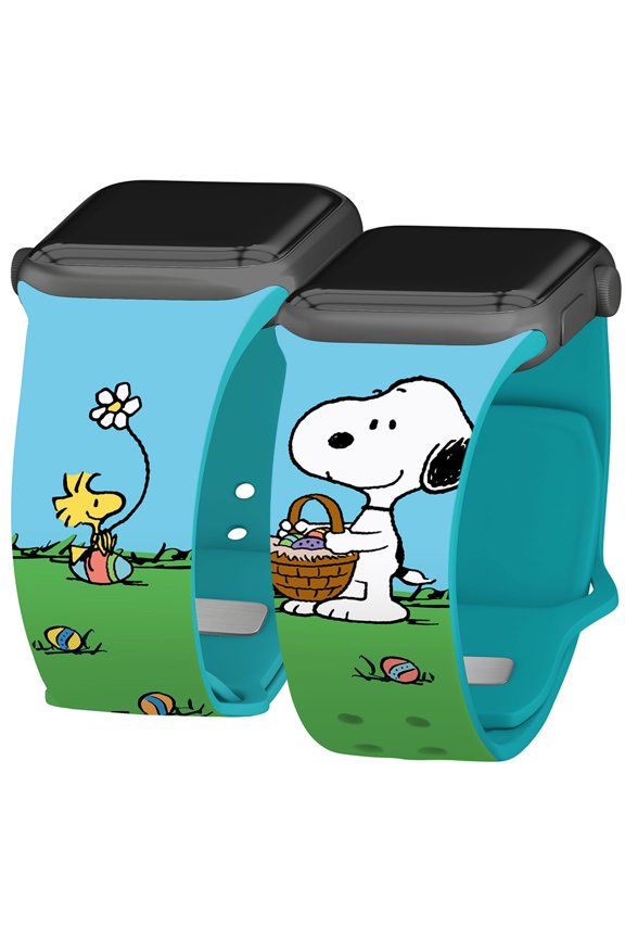 Peanuts Easter HD Unisex Watch Band for Apple Watch - 42/44/45/49mm(46mm Series 10/11) Short Eggcited by Affinity Bands