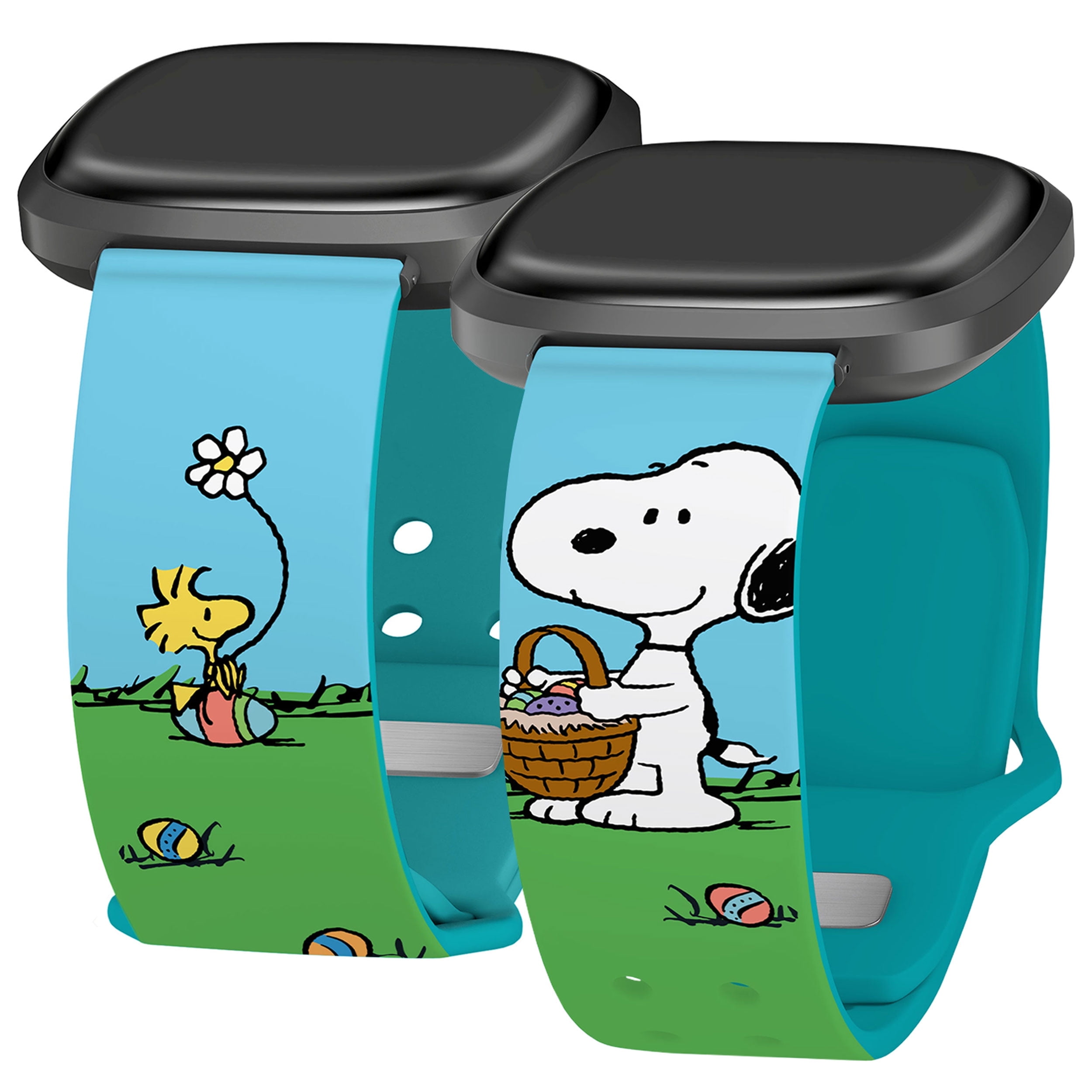 Peanuts Easter HD Unisex Watch Band Compatible with FitBit Versa 3 & Sense (20mm Long Eggcited) by Affinity Bands