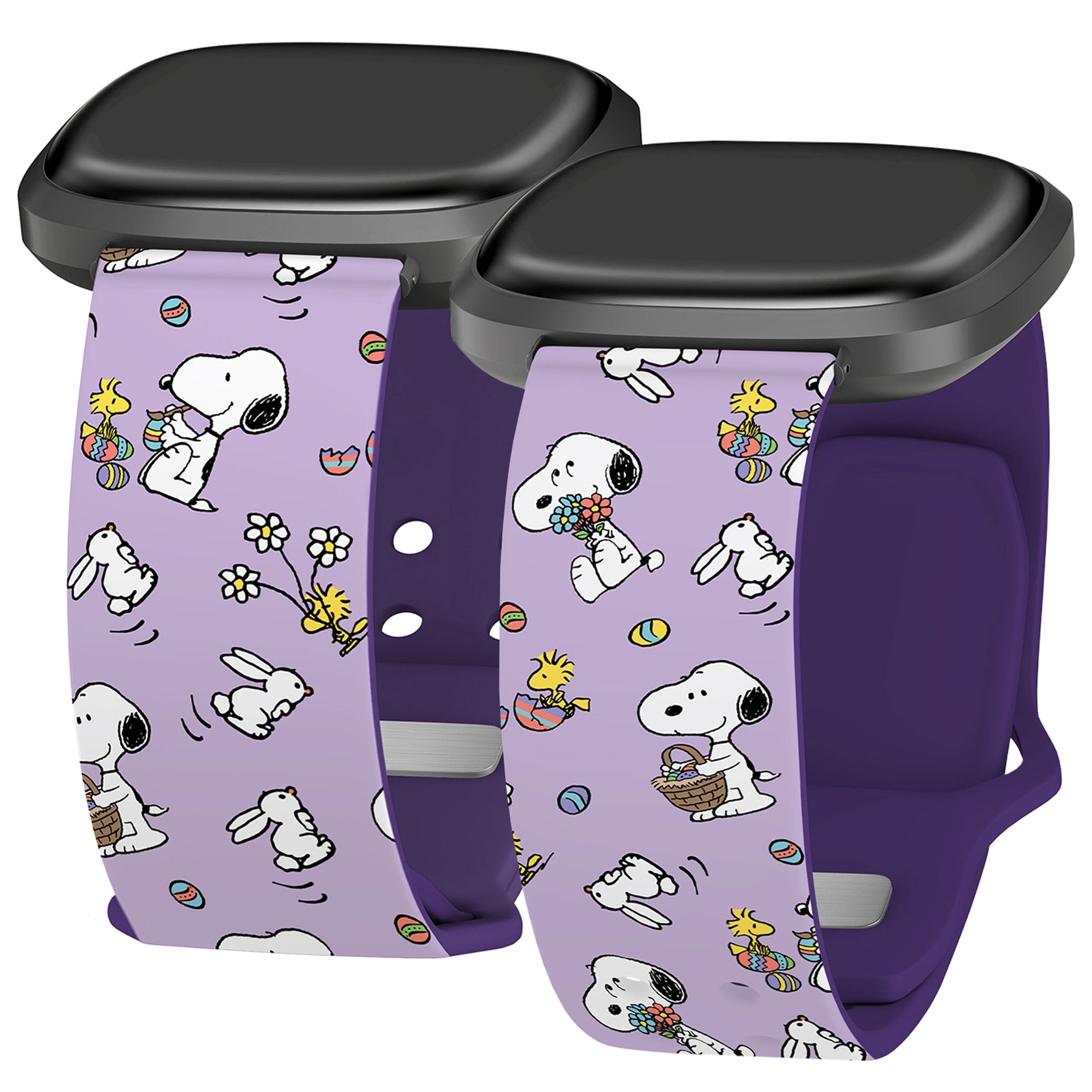 Peanuts Easter HD Unisex Watch Band Compatible with FitBit Versa 3 & Sense (20mm Short Bunny Hop) by Affinity Bands