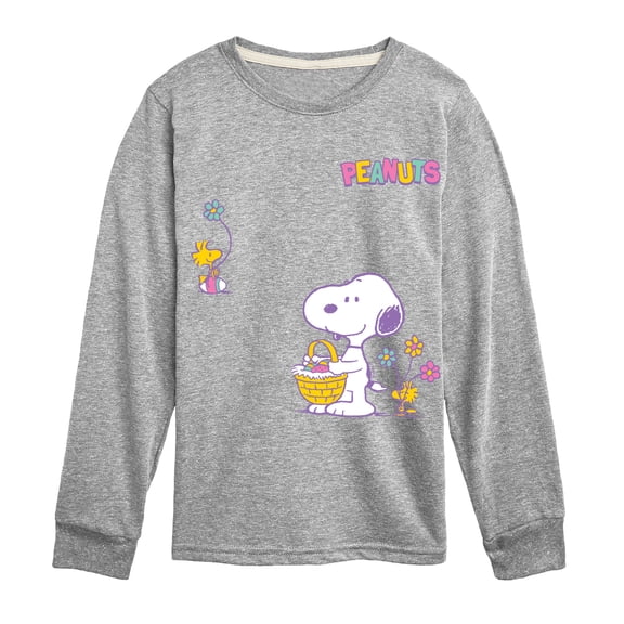 Peanuts - Easter - Youth Boys Long Sleeve Graphic T-Shirt