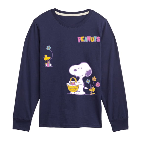 Peanuts - Easter - Youth Boys Long Sleeve Graphic T-Shirt