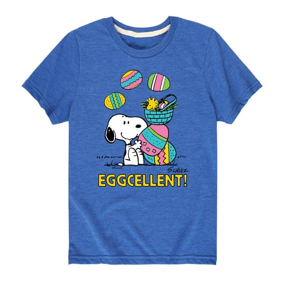 Peanuts - Eggcellent - Toddler And Youth Short Sleeve Graphic T-Shirt