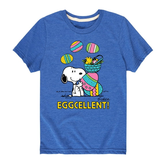 Peanuts - Eggcellent - Toddler And Youth Short Sleeve Graphic T-Shirt