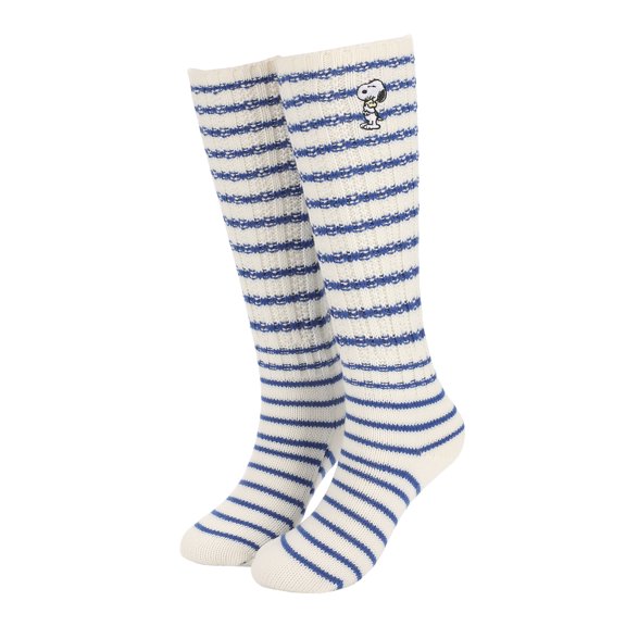Peanuts Embroidered Peanuts Women's Slouch Crew Socks