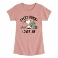 thumbnail image 1 of Peanuts - Every Bunny Loves Me - Girls Short Sleeve T-Shirt, 1 of 5