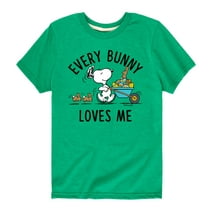 Peanuts - Every Bunny Loves Me - Toddler And Youth Short Sleeve Graphic T-Shirt