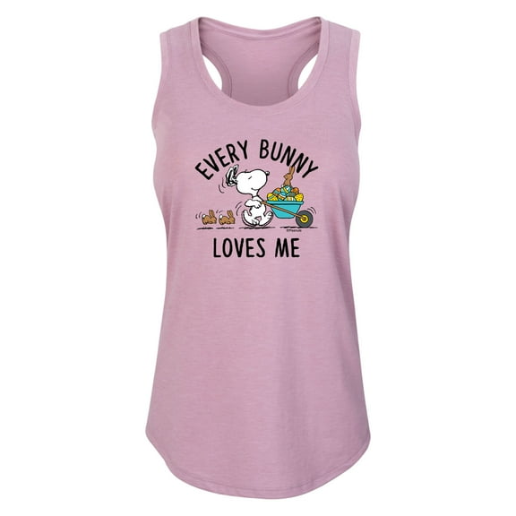 Peanuts - Every Bunny Loves Me - Women's Racerback Tank Top