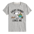 thumbnail image 1 of Peanuts - Every Bunny Loves Me - Youth Boys Short Sleeve Graphic T-Shirt, 1 of 5