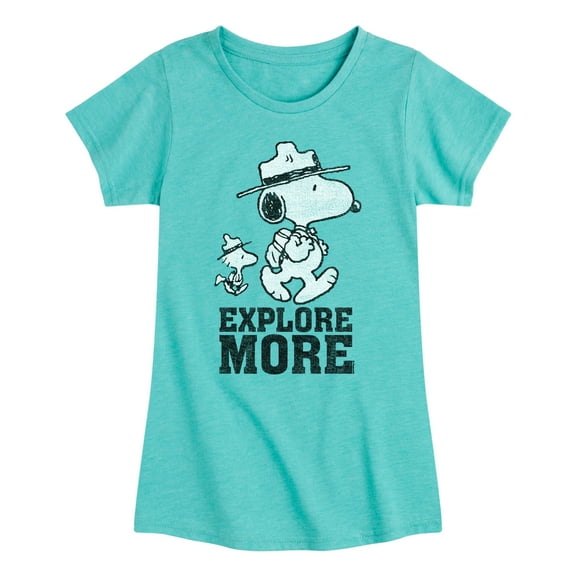 Peanuts - Explore More Art - Toddler And Youth Girls Short Sleeve Graphic T-Shirt
