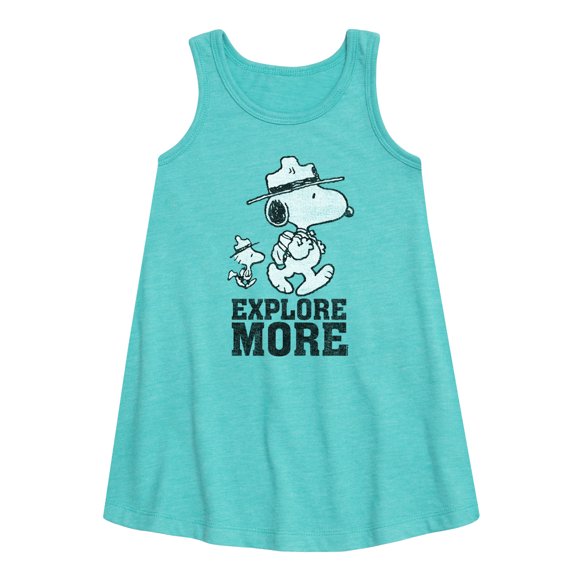 Peanuts - Explore More Art - Toddler and Youth Girls A-line Dress