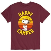 Peanuts - Snoopy Happy Camper Mens Short Sleeve Graphic T-Shirt