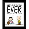 thumbnail image 1 of Peanuts FRAMED Art 20x24 "Never Ever Ever Give Up!", 1 of 2
