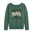thumbnail image 1 of Peanuts - Fa La La - Women's French Terry Long Sleeve Pullover, 1 of 5