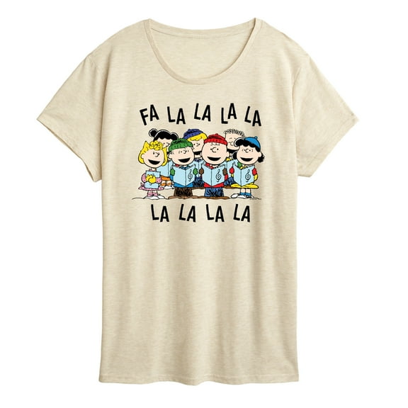 Peanuts - Fa La La - Women's Short Sleeve Graphic T-Shirt