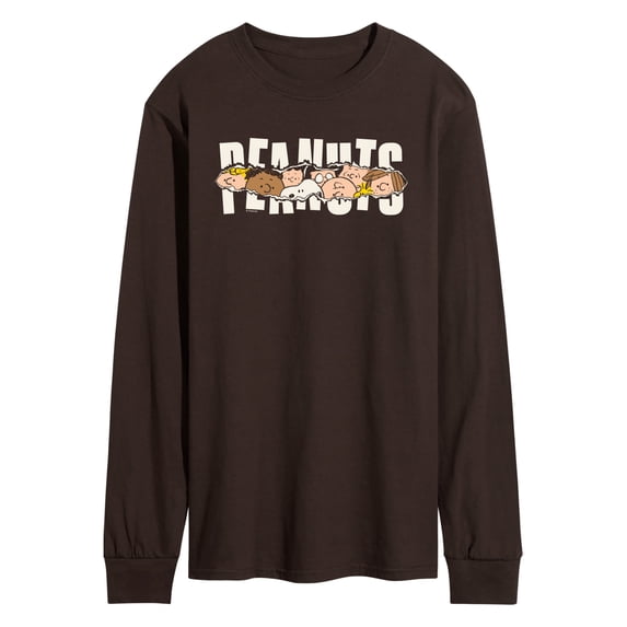 Peanuts - Faces - Men's Long Sleeve Graphic T-Shirt