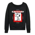thumbnail image 1 of Peanuts - Faces of Snoopy -Women's Lightweight French Terry Long Sleeve Shirt, 1 of 6