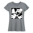 thumbnail image 1 of Peanuts - Faces of Snoopy - Women's Short Sleeve Graphic T-Shirt, 1 of 6