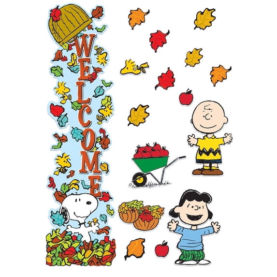 Peanuts Fall All-In-One Door Decor Kit | Bundle of 10 Sets