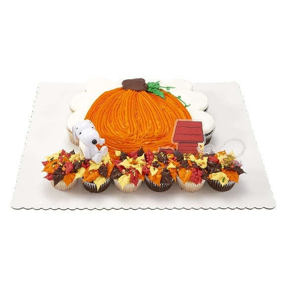 Peanuts Fall Cupcake Cake