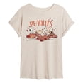 thumbnail image 1 of Peanuts - Fall Fun - Juniors Oversized Graphic T-Shirt, 1 of 5