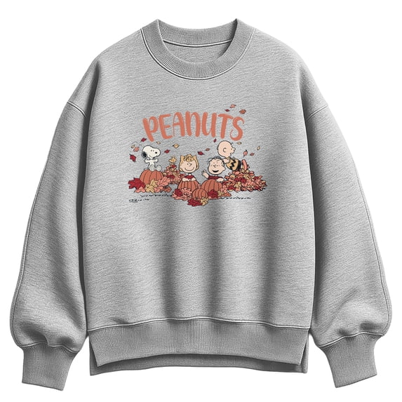 Peanuts - Fall Fun - Women's Oversized Fleece Crew Sweatshirt
