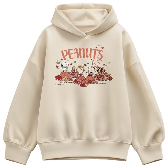 Peanuts - Fall Fun - Women's Oversized Fleece Hoodie Sweatshirt