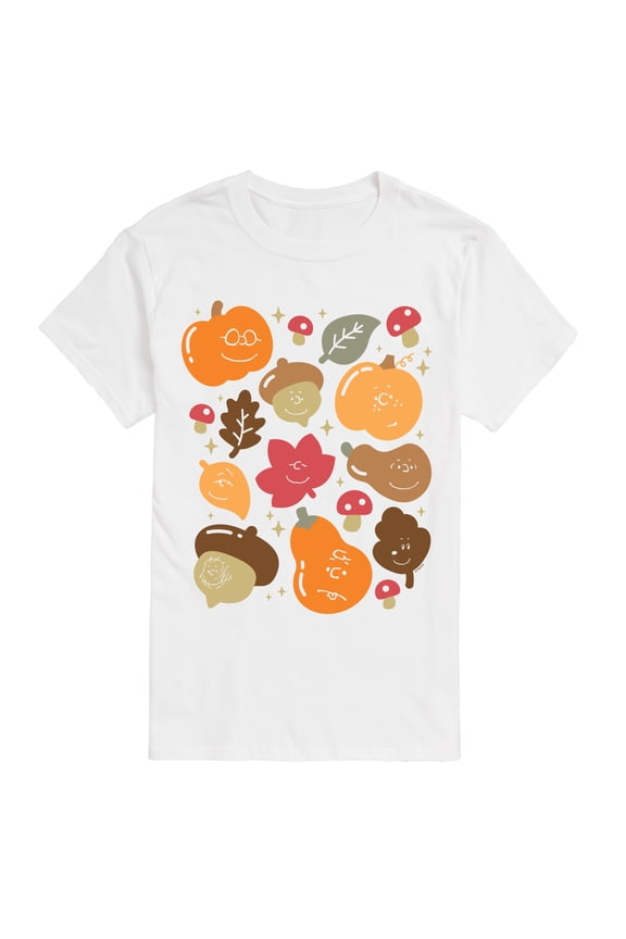 - Fall Icon Faces - Men's Short Sleeve Graphic T-Shirt