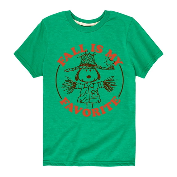 Peanuts - Fall Is My Favorite - Toddler And Youth Short Sleeve Graphic T-Shirt