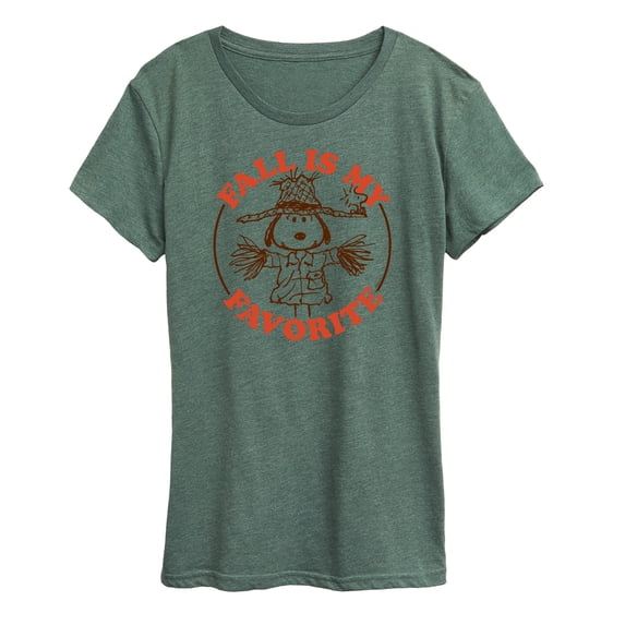 Peanuts - Fall Is My Favorite Women's Short Sleeve Graphic T-Shirt