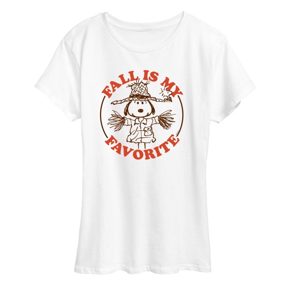 Peanuts - Fall Is My Favorite - Women's Short Sleeve Graphic T-Shirt