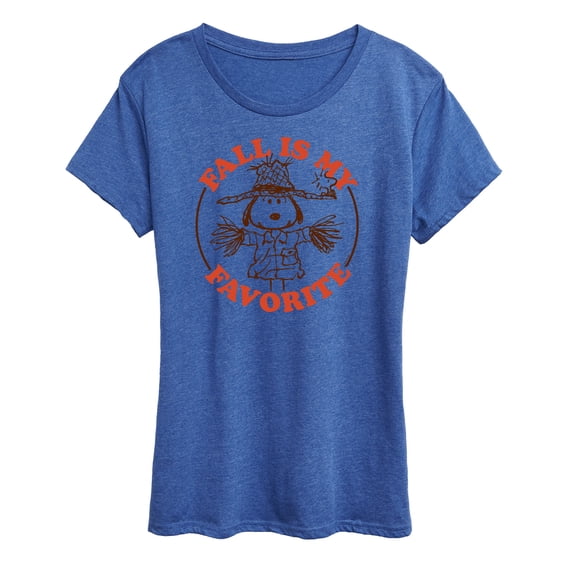 Peanuts - Fall Is My Favorite Women's Short Sleeve Graphic T-Shirt
