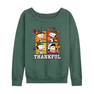 Peanuts - Fall Thanksgiving Women's Lightweight French Terry Long Sleeve Shirts