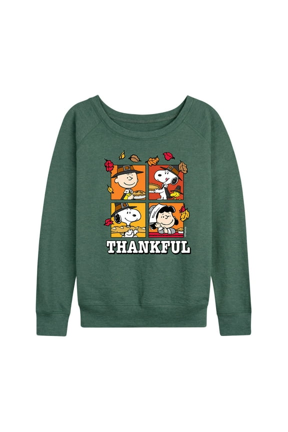 - Fall Thanksgiving Women's Lightweight French Terry Long Sleeve Shirts