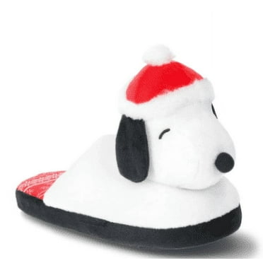 Peanuts Family Christmas Character 3D Scuff Slippers, Kids to Adult Sizes