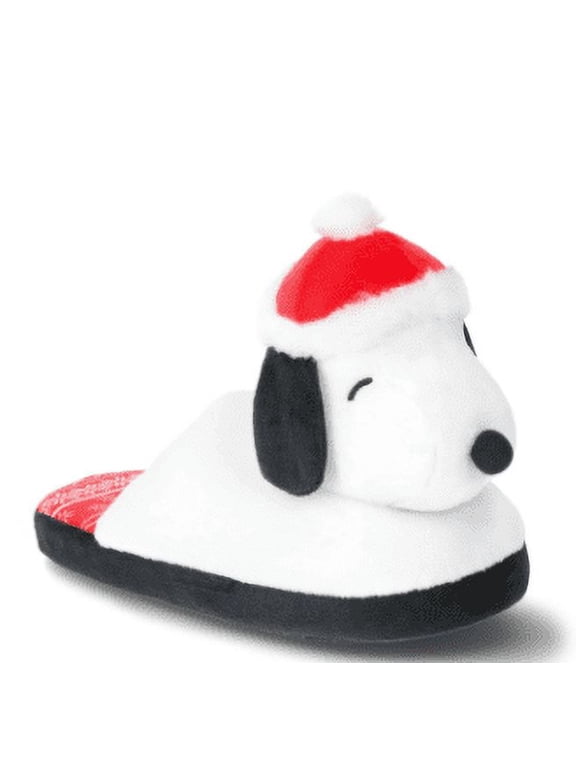 Peanuts Family Christmas Character 3D Scuff Slippers, Kids to Adult Sizes