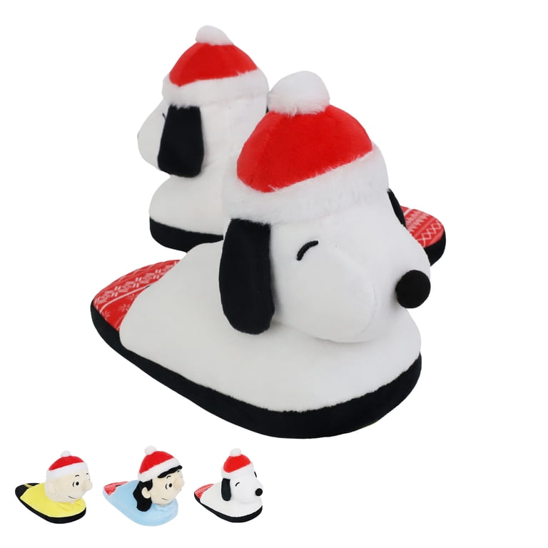 Peanuts Charlie Brown Plush 3D Slippers Christmas NEW Santa Hat 11/12 Men’s Peanuts | Shoes | Peanuts Charlie Brown Christmas Slippers  main image 2
