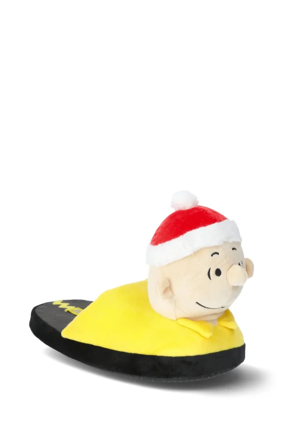 Peanuts Family Christmas Character 3D Scuff Slippers, Kids to Adult Sizes