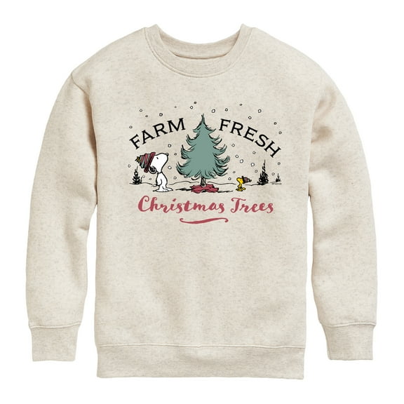 Peanuts - Farm Fresh Trees - Toddler & Youth Crewneck Fleece Sweatshirt