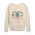 thumbnail image 1 of Peanuts - Farm Fresh Trees - Women's Lightweight French Terry Long Sleeve Shirt, 1 of 6